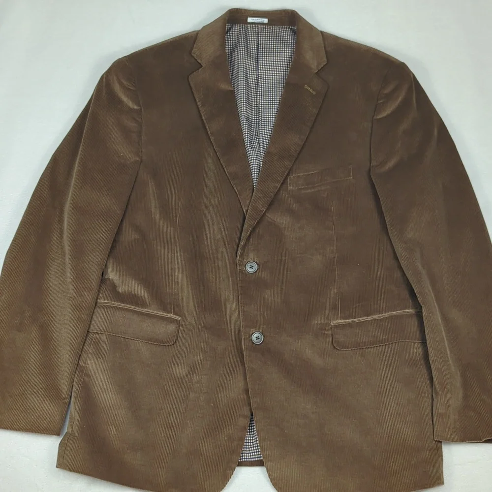 Saddlebred‎ Heritage Corduroy Mens Blazer Brown Size 44R